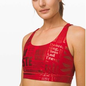 Lululemon 20 Yr Anniversary Manifesto Energy Bra 🔥